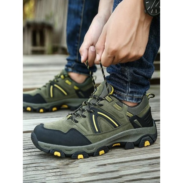 Color Spliced Outdoor Hiking Shoes