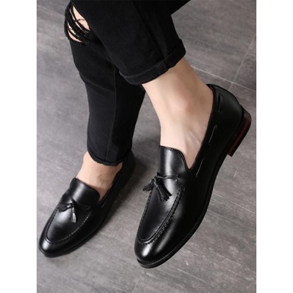 Tassels Decor Flat Loafers