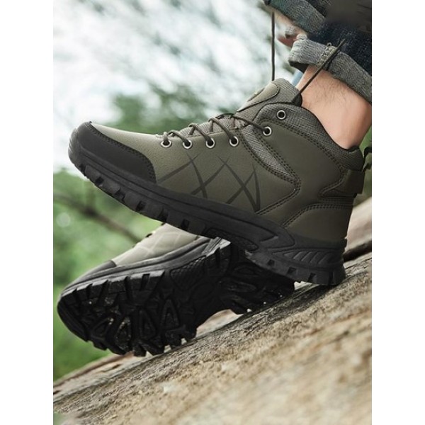 Lace-up Front Outdoor High-top Climbing Shoes