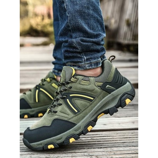 Color Spliced Outdoor Hiking Shoes