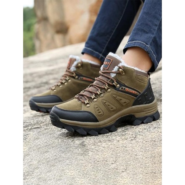 Fleece-lined Outdoor Climbing Shoes