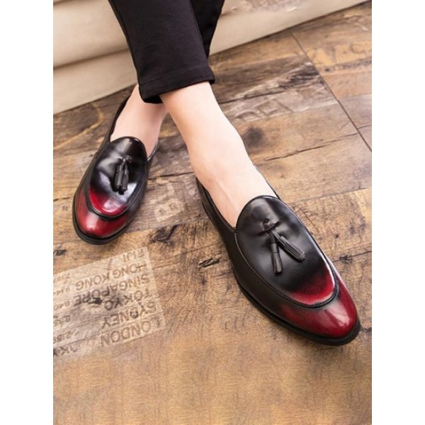 Tassel Design Business Faux Leather Shoes