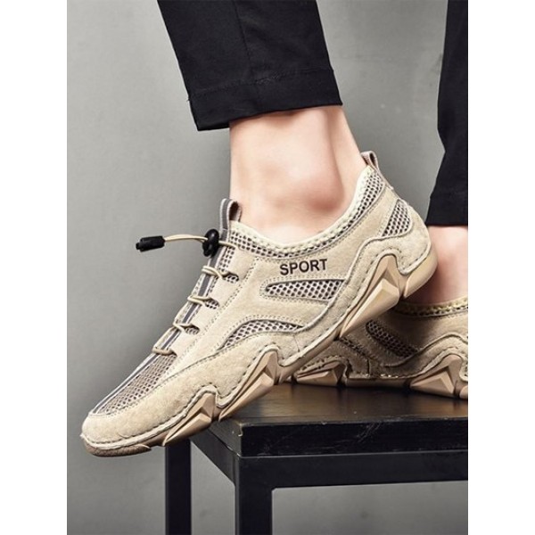 Men Breathable Mesh Slip On Casual Shoes