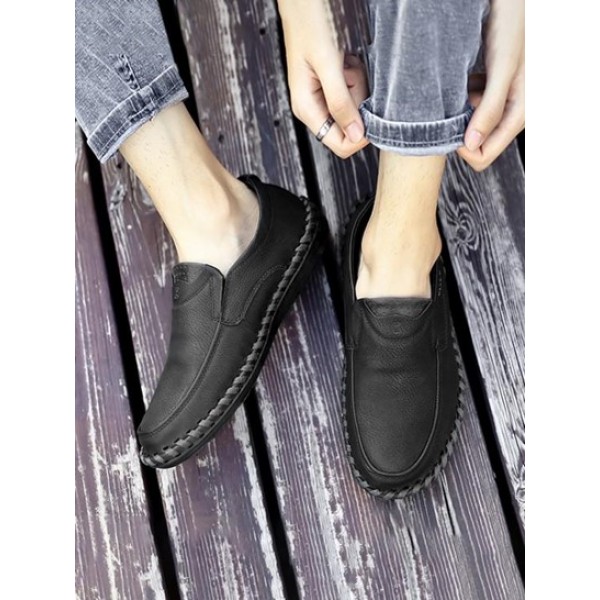 Slip On Handmade Leather Casual Shoes