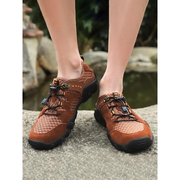 Breathable Drawstring Outdoor Mesh Shoes