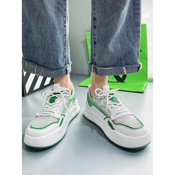 Ombre Mesh Panel Casual Sneakers