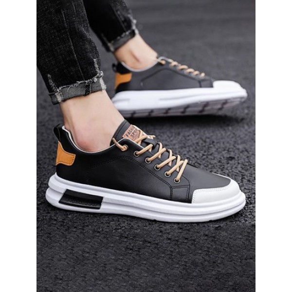 Letter Patch Design Casual Board Shoes