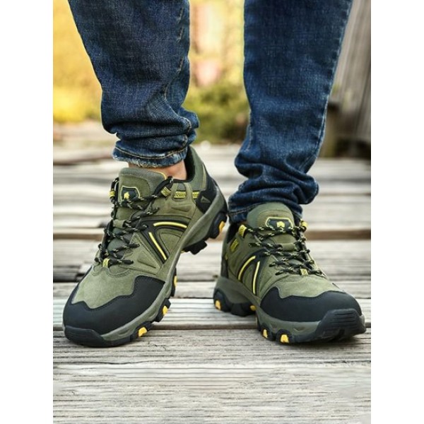 Color Spliced Outdoor Hiking Shoes