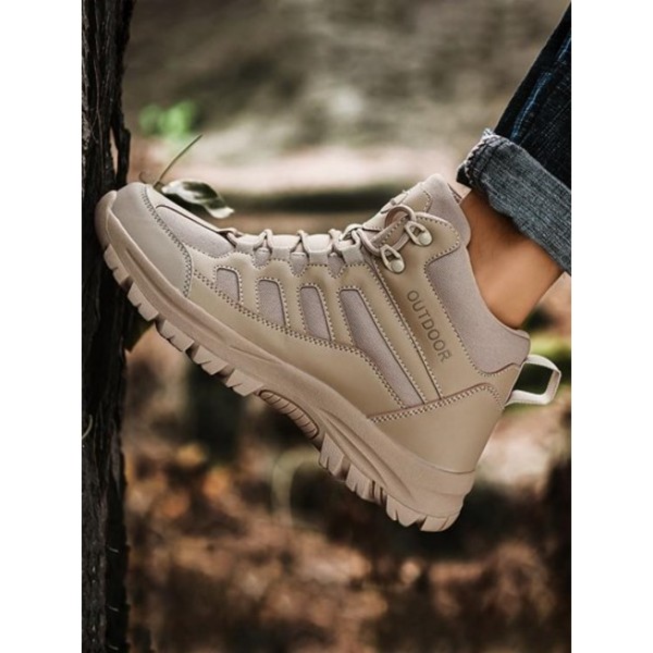 OUTDOOR Graphic Mesh Panel Combat Boots