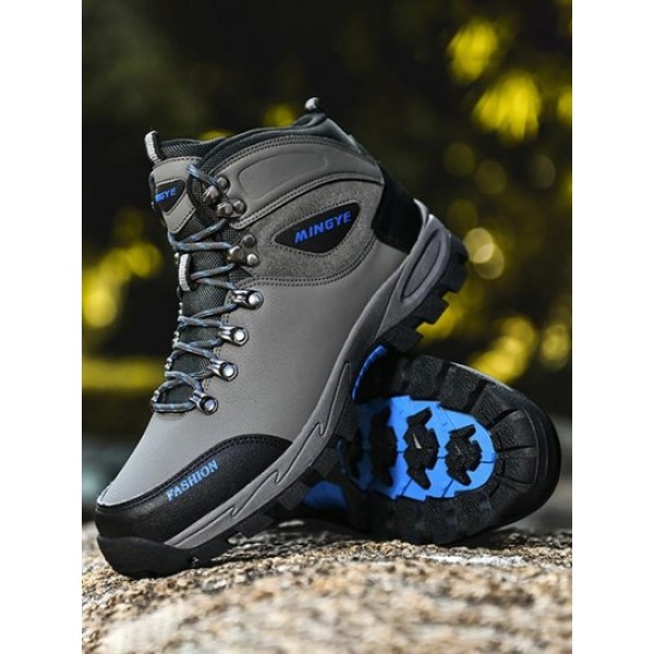 Lace-up Front Outdoor Climbing Sport High-top Shoes