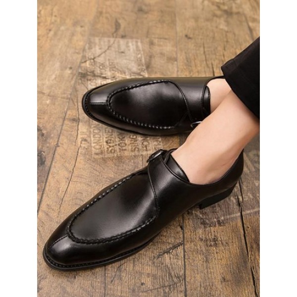 Slip On Embossed Faux Leather Shoes