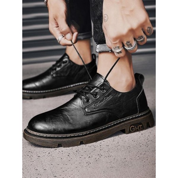 Lace Up Front Oxford Shoes