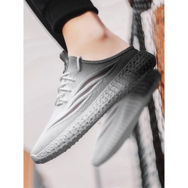 Breathable Ombre Color Half Casual Shoes