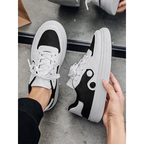 Yin And Yang Graphic Oriental Skate Shoes