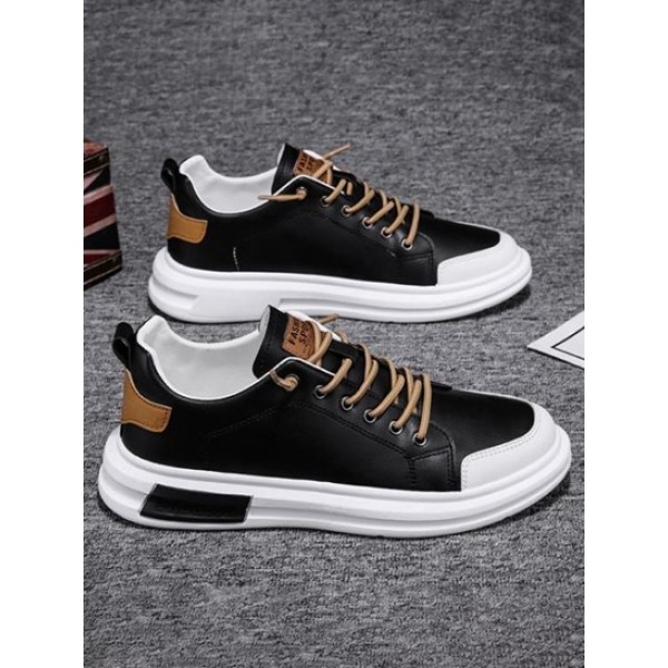 Letter Patch Design Casual Board Shoes