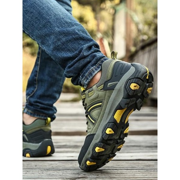 Color Spliced Outdoor Hiking Shoes