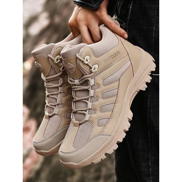 OUTDOOR Graphic Mesh Panel Combat Boots