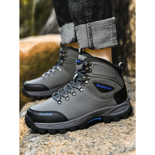 Lace-up Front Outdoor Climbing Sport High-top Shoes