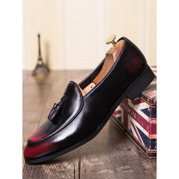 Tassel Design Business Faux Leather Shoes