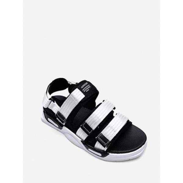 Multi Straps Hook And Loop Sandals