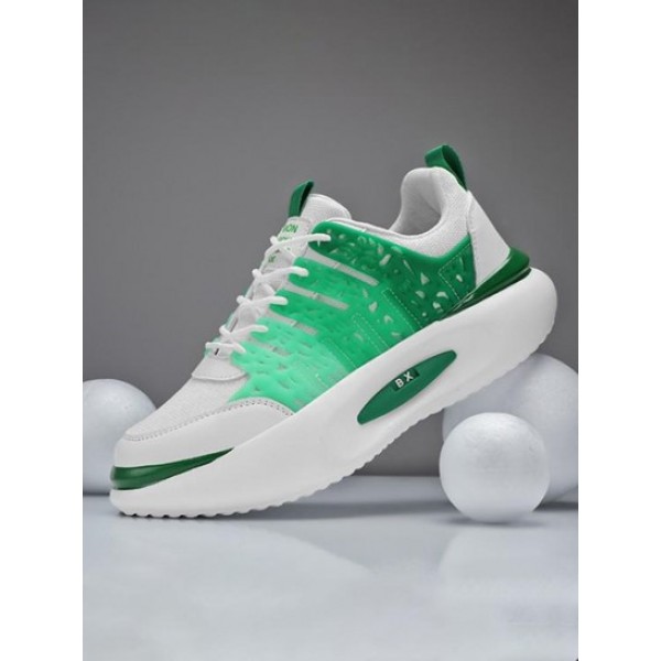 Colorblock Lace Up Chunky Style Sports Shoes